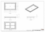 13x21 Classic Drop-in Air Vent, Flush Floor-Matching, All Metal, Floor Vent Cover (13x21)