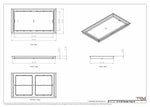 13x24 Classic Drop-in Air Vent, Flush Floor-Matching, All Metal, Floor Vent Cover (13x24)