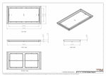 13x26 Classic Drop-in Air Vent, Flush Floor-Matching, All Metal, Floor Vent Cover (13x26)