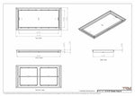 13x27 Classic Drop-in Air Vent, Flush Floor-Matching, All Metal, Floor Vent Cover (13x27)
