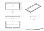 13x28 Classic Drop-in Air Vent, Flush Floor-Matching, All Metal, Floor Vent Cover (13x28)