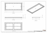 13x30 Classic Drop-in Air Vent, Flush Floor-Matching, All Metal, Floor Vent Cover (13x30)