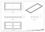 13x31 Classic Drop-in Air Vent, Flush Floor-Matching, All Metal, Floor Vent Cover (13x31)