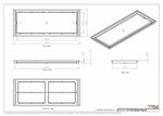 13x33 Classic Drop-in Air Vent, Flush Floor-Matching, All Metal, Floor Vent Cover (13x33)