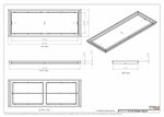 13x36 Classic Drop-in Air Vent, Flush Floor-Matching, All Metal, Floor Vent Cover (13x36)