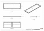 13x40 Classic Drop-in Air Vent, Flush Floor-Matching, All Metal, Floor Vent Cover (13x40)