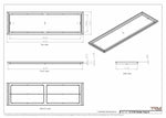 13x45 Classic Drop-in Air Vent, Flush Floor-Matching, All Metal, Floor Vent Cover (13x45)