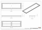 13x46 Classic Drop-in Air Vent, Flush Floor-Matching, All Metal, Floor Vent Cover (13x46)