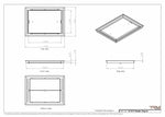 14x19 Classic Drop-in Air Vent, Flush Floor-Matching, All Metal, Floor Vent Cover (14x19)