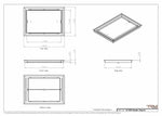 14x20 Classic Drop-in Air Vent, Flush Floor-Matching, All Metal, Floor Vent Cover (14x20)
