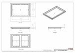 14x21 Classic Drop-in Air Vent, Flush Floor-Matching, All Metal, Floor Vent Cover (14x21)