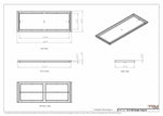 14x38 Classic Drop-in Air Vent, Flush Floor-Matching, All Metal, Floor Vent Cover (14x38)