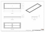 14x43 Classic Drop-in Air Vent, Flush Floor-Matching, All Metal, Floor Vent Cover (14x43)