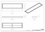 14x60 Classic Drop-in Air Vent, Flush Floor-Matching, All Metal, Floor Vent Cover (14x60)