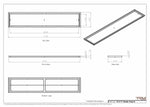 14x71 Classic Drop-in Air Vent, Flush Floor-Matching, All Metal, Floor Vent Cover (14x71)