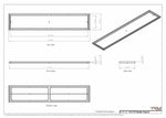 14x72 Classic Drop-in Air Vent, Flush Floor-Matching, All Metal, Floor Vent Cover (14x72)
