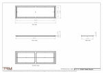 15.5x51 - Classic Drop-in Air Vent, Flush Floor-Matching, All Metal, Floor Vent Cover - TRM Metal  51x15.5