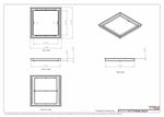 15x15 Classic Drop-in Air Vent, Flush Floor-Matching, All Metal, Floor Vent Cover (15x15)