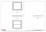 15x16.5 - Classic Drop-in Air Vent, Flush Floor-Matching, All Metal, Floor Vent Cover - TRM Metal  16.5x15
