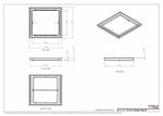15x16 Classic Drop-in Air Vent, Flush Floor-Matching, All Metal, Floor Vent Cover (15x16)