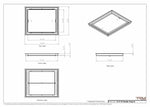 15x18 Classic Drop-in Air Vent, Flush Floor-Matching, All Metal, Floor Vent Cover (15x18)