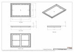 15x22 Classic Drop-in Air Vent, Flush Floor-Matching, All Metal, Floor Vent Cover (15x22)