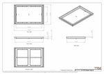 15x23 Classic Drop-in Air Vent, Flush Floor-Matching, All Metal, Floor Vent Cover (15x23)