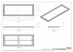 15x41 Classic Drop-in Air Vent, Flush Floor-Matching, All Metal, Floor Vent Cover (15x41)
