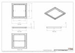 16x16 Classic Drop-in Air Vent, Flush Floor-Matching, All Metal, Floor Vent Cover
