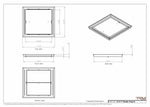 16x17 Classic Drop-in Air Vent, Flush Floor-Matching, All Metal, Floor Vent Cover