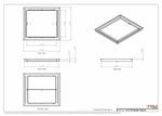 16x18 Classic Drop-in Air Vent, Flush Floor-Matching, All Metal, Floor Vent Cover
