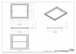 16x19 Classic Drop-in Air Vent, Flush Floor-Matching, All Metal, Floor Vent Cover