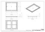 16x21 Classic Drop-in Air Vent, Flush Floor-Matching, All Metal, Floor Vent Cover