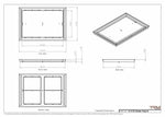16x23 Classic Drop-in Air Vent, Flush Floor-Matching, All Metal, Floor Vent Cover