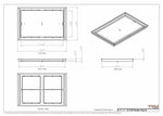 16x24 Classic Drop-in Air Vent, Flush Floor-Matching, All Metal, Floor Vent Cover