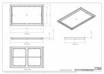 16x26 Classic Drop-in Air Vent, Flush Floor-Matching, All Metal, Floor Vent Cover