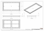 16x32 Classic Drop-in Air Vent, Flush Floor-Matching, All Metal, Floor Vent Cover
