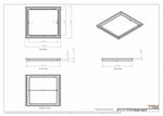 17x19 Classic Drop-in Air Vent, Flush Floor-Matching, All Metal, Floor Vent Cover