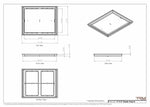 17x21 Classic Drop-in Air Vent, Flush Floor-Matching, All Metal, Floor Vent Cover