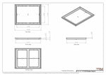 17x22 Classic Drop-in Air Vent, Flush Floor-Matching, All Metal, Floor Vent Cover
