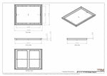 17x23 Classic Drop-in Air Vent, Flush Floor-Matching, All Metal, Floor Vent Cover