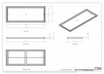17x43 Classic Drop-in Air Vent, Flush Floor-Matching, All Metal, Floor Vent Cover