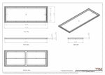 17x47 Classic Drop-in Air Vent, Flush Floor-Matching, All Metal, Floor Vent Cover