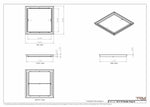 18x18 Classic Drop-in Air Vent, Flush Floor-Matching, All Metal, Floor Vent Cover