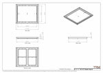 18x21 Classic Drop-in Air Vent, Flush Floor-Matching, All Metal, Floor Vent Cover