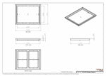 18x23 Classic Drop-in Air Vent, Flush Floor-Matching, All Metal, Floor Vent Cover