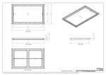 18x30 Classic Drop-in Air Vent, Flush Floor-Matching, All Metal, Floor Vent Cover