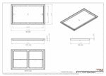 18x31 Classic Drop-in Air Vent, Flush Floor-Matching, All Metal, Floor Vent Cover