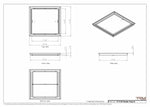 19x20 Classic Drop-in Air Vent, Flush Floor-Matching, All Metal, Floor Vent Cover