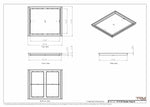 19x22 Classic Drop-in Air Vent, Flush Floor-Matching, All Metal, Floor Vent Cover